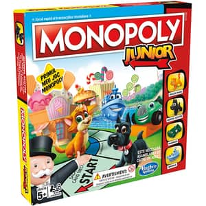 Joc de societate HASBRO Monopoly Junior A69842, 5 ani+, 2 - 4 jucatori