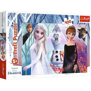 Puzzle TREFL Disney Frozen II - Taramul incantator 16418, 5 ani+ 100 piese
