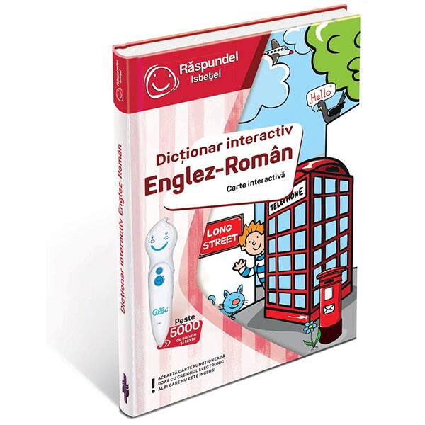 Carte interactiva RASPUNDEL ISTETEL Dictionar roman-englez 28733, 3 ani+, multicolor