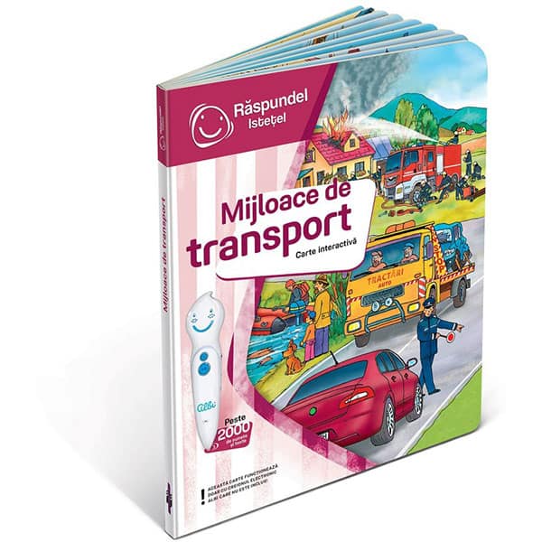 Carte interactiva RASPUNDEL ISTETEL Mijloace de transport 28734, 3 ani+, multicolor