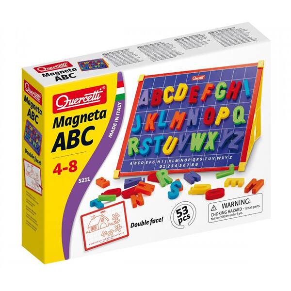 Joc Educativ Quercetti Tabla Magnetica Abc Q5211 4 8 Ani 53 Piese