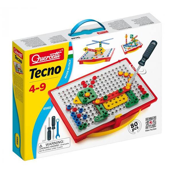 Joc Constructie Quercetti Tehno Q0560 4 9 Ani 80 Piese