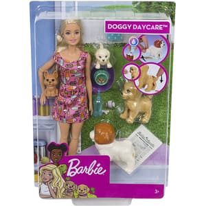 Papusa BARBIE Doggy Daycare MTFXH08, 3 ani+, multicolor 