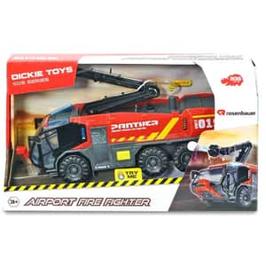 Masina de pompieri DICKIE Airport Fire Fighter 203714012038, 3 ani+, rosu-gri