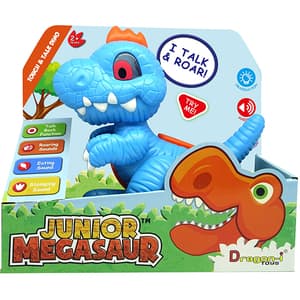 Jucarie interactiva DRAGON-I Dinozaur Junior 16919, 2 ani+, albastru-portocaliu