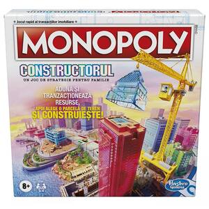 Joc de societate MONOPOLY Constructorul F1696, 8 ani+, 2-4 jucatori
