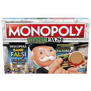 Joc de societate MONOPOLY Banii falsi F2674, 8 ani+, 2-6 jucatori