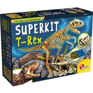 Joc educativ LISCIANI Experimentele micului geniu - Kit paleontologie T-Rex L81103, 7 ani+, 1 jucator 
