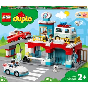 LEGO DUPLO: Garaj si spalatorie de masini 10948, 2 ani+, 112 piese