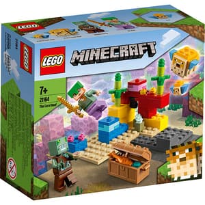 LEGO Minecraft: Reciful de corali 21164, 7 ani+, 92 piese