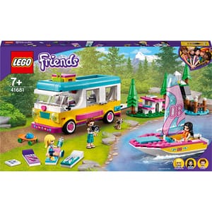 LEGO Friends: Furgoneta de camping si barca cu panze 41681, 7 ani+, 487 piese