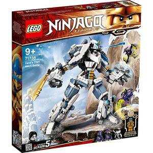 LEGO Ninjago: Lupta cu robotul de titan a lui Zane 71738, 9 ani+, 840 piese