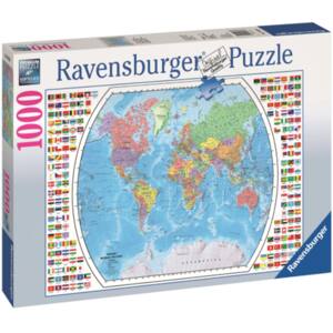 Puzzle RAVENSBURGER Harta politica a lumii RVSPA19633, 14 ani+, 1000 piese