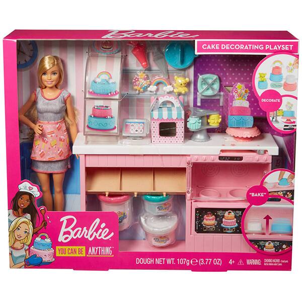Papusa Barbie In Cofetarie Mtgfp59 4 Ani Multicolor
