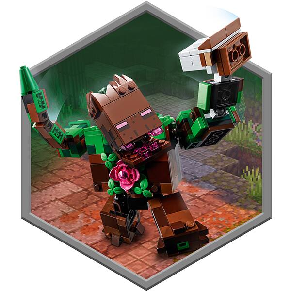 LEGO Minecraft: Monstrul din jungla 21176, 8 ani+, 489 piese