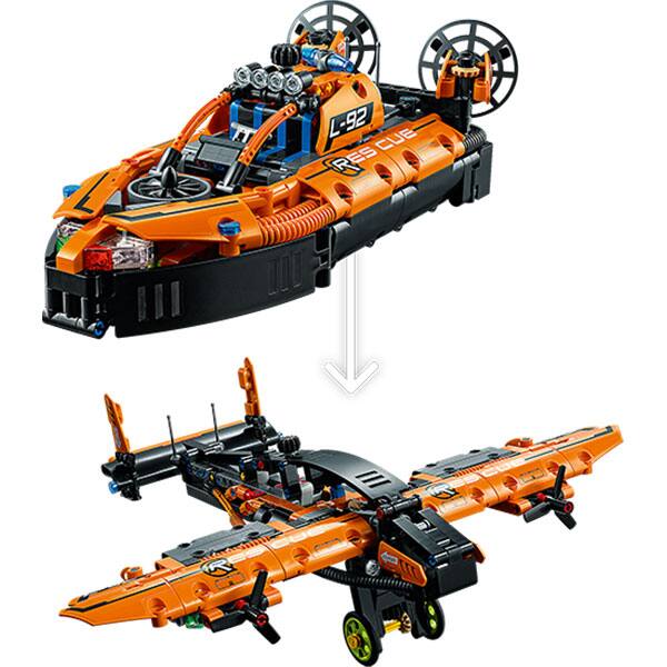 LEGO Technic: Aeroglisor de salvare 42120, 8 ani+, 457 piese