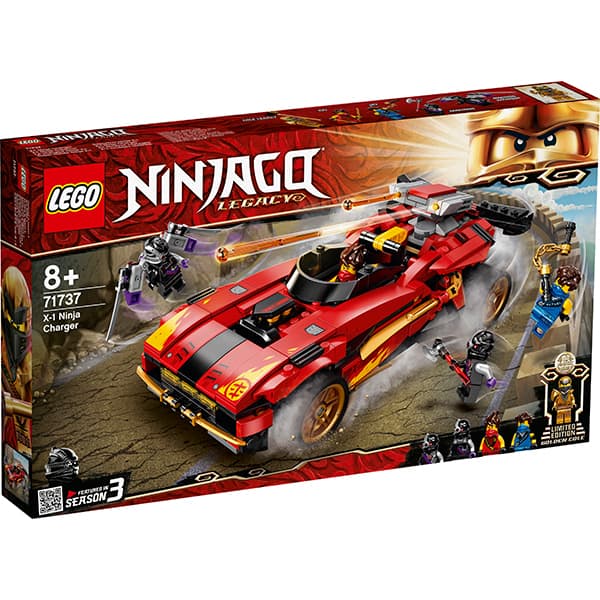 bus loan bar LEGO Ninjago: incarcator Ninja X-1 71737, 8 ani+, 599 piese