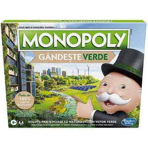 Joc de societate HASBRO Monopoly Go Green E9348, 8 ani+, 2-6 jucatori