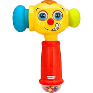 Jucarie interactiva HOLA Ciocan interactiv cu lumini si sunete 3115, 12 luni+, multicolor