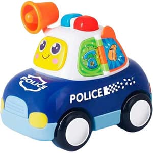 Jucarie interactiva HOLA Masina de politie cu lumini si sunete 6108, 12 luni+, multicolor
