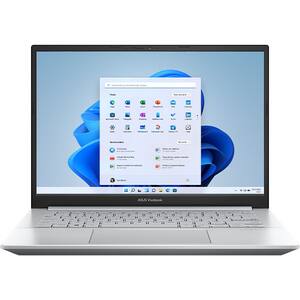 Laptop ASUS Vivobook Pro 14 OLED K3400PA-KM040W, Intel Core i5-11300H pana la 4.4GHz, 14" WQXGA+, 8GB, SSD 512GB, Intel Iris Xe, Windows 11 Home, Cool Silver