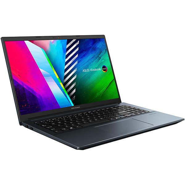Laptop ASUS Vivobook Pro 15 OLED K3500PA-L1074, Intel Core i5-11300H pana la 4.4GHz, 15.6" Full HD, 8GB, SSD 512GB + 32GB Intel Optane, Intel Iris Xe, Free Dos, Quiet Blue