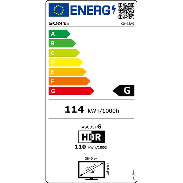 Televizor OLED Smart SONY BRAVIA KD48A9, Ultra HD 4K, HDR, 121 cm