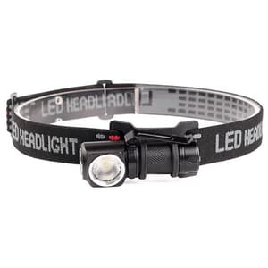 Lanterna LED frontala PNI Adventure F75, 600 lumeni, Acumulator 700mAh, negru