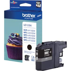 Cartus original BROTHER LC-123BK, negru