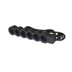 Prelungitor cu protectie LEGRAND L694558, 6 prize, 1.5m, negru-gri inchis