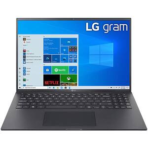 Laptop LG Gram 16Z90P, Intel Core i5-1135G7 pana la 4.2GHz, 16" WQXGA, 16GB, SSD 512GB, Intel Iris Xe Graphics, Windows 10 Home, negru
