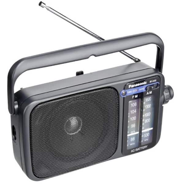 Radio portabil PANASONIC RF-2400DEG-K, FM, negru
