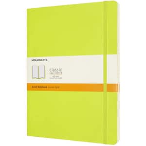 Carnet notite MOLESKINE Lemon Green Ruled Soft Notebook, dictando, Extra Large, 96 file, verde deschis 