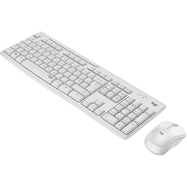 Kit tastatura si mouse Wireless LOGITECH MK295 Silent, USB, alb