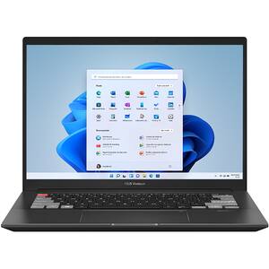 Laptop ASUS Vivobook Pro 14X OLED M7400QE-KM008W, 14" 2.8K, AMD Ryzen 7 5800H pana la 4.4GHz, 16GB, SSD 1TB, NVIDIA GeForce RTX 3050Ti 4GB, Windows 11 Home, negru