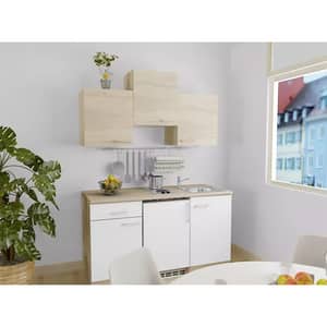 Mobila bucatarie Bonanza, alb, 140 x 50 x 200 cm