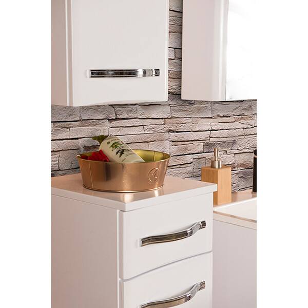 Dulap coloana baie Woodart Nubio, 35 x 35 x 90 cm, alb