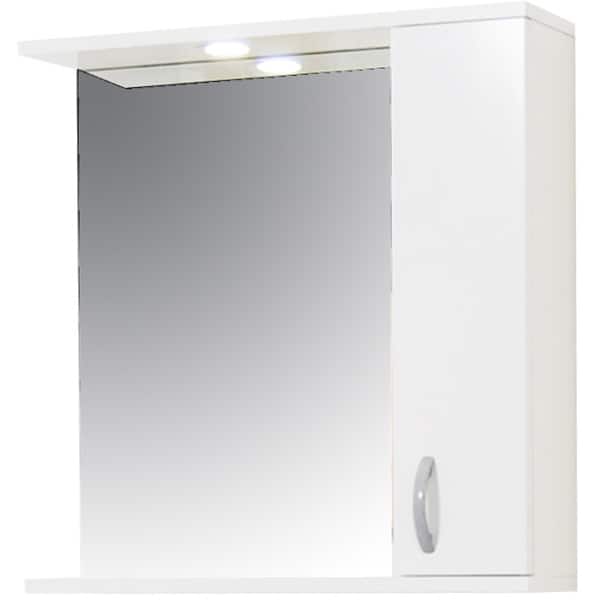 Oglinda baie cu dulap Badenmob Promo, 50 x 14 x 60 cm, alb