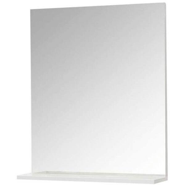Set mobilier baie cu oglinda Woodart Hamak, 47 x 27 x 150 cm, alb