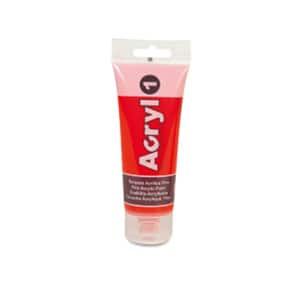 Tempera acrilica MOROCOLOR, 75 ml, rosu