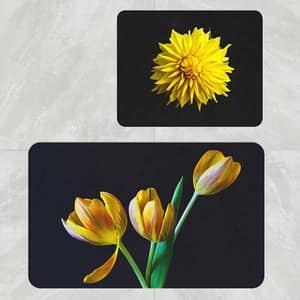 Set 2 covorase baie Flowers, 70 x 100 cm, 50 x 70 cm, multicolor