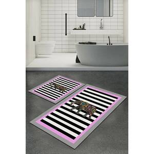 Set 2 covorase baie Elephant Stripe, 60 x 100 cm, 40 x 60 cm, multicolor