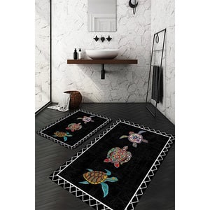 Set 2 covorase baie Turtles, 60 x 100 cm, 40 x 60 cm, multicolor