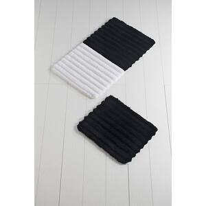 Set 2 covorase baie Soft, 60 x 100 cm, 50 x 60 cm, negru