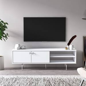 Comoda TV Kros, alb, 140 x 35 x 45 cm