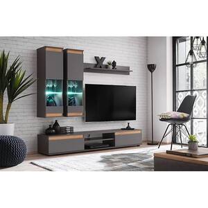 Mobila living Modo 29 ANWT MD, antracit-wotan, 175 x 37 x 150 cm