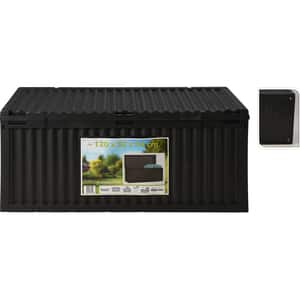 Lada depozitare gradina KI Y54400820, polipropilena, 120 x 52 x 55 cm, gri