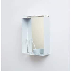 Oglinda baie cu raft SPIN Zeta Vanity, 31.75 x 11.43 x 44 cm, alb
