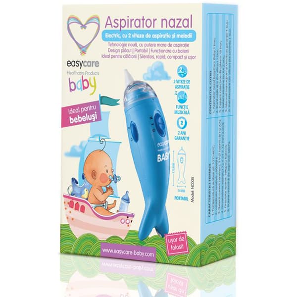 in the meantime ethical Literature Aspirator nazal electric EASYCARE Baby EASY00111, albastru-alb