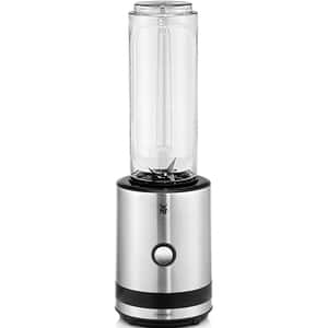 Blender WMF Kitchen Minis Smoothie To Go 416500011, 0.6l, 300W, 1 treapta viteza, argintiu-negru 